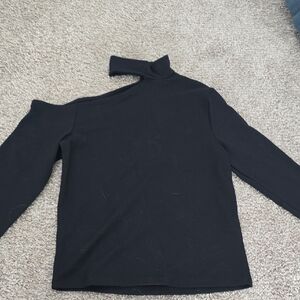 Abercrombie & Fitch Black Soft Long Sleeve Top